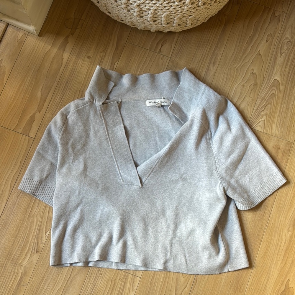 Gray Women's Top